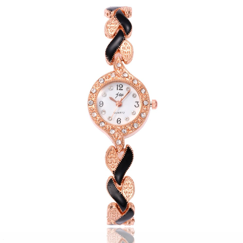 New Cross border Fashion Versatile Women's Love Watch Band with Diamond Quartz Watch Set eprolo