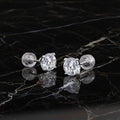 1 Carat Moissanite Stud Earrings – S925 Sterling Silver