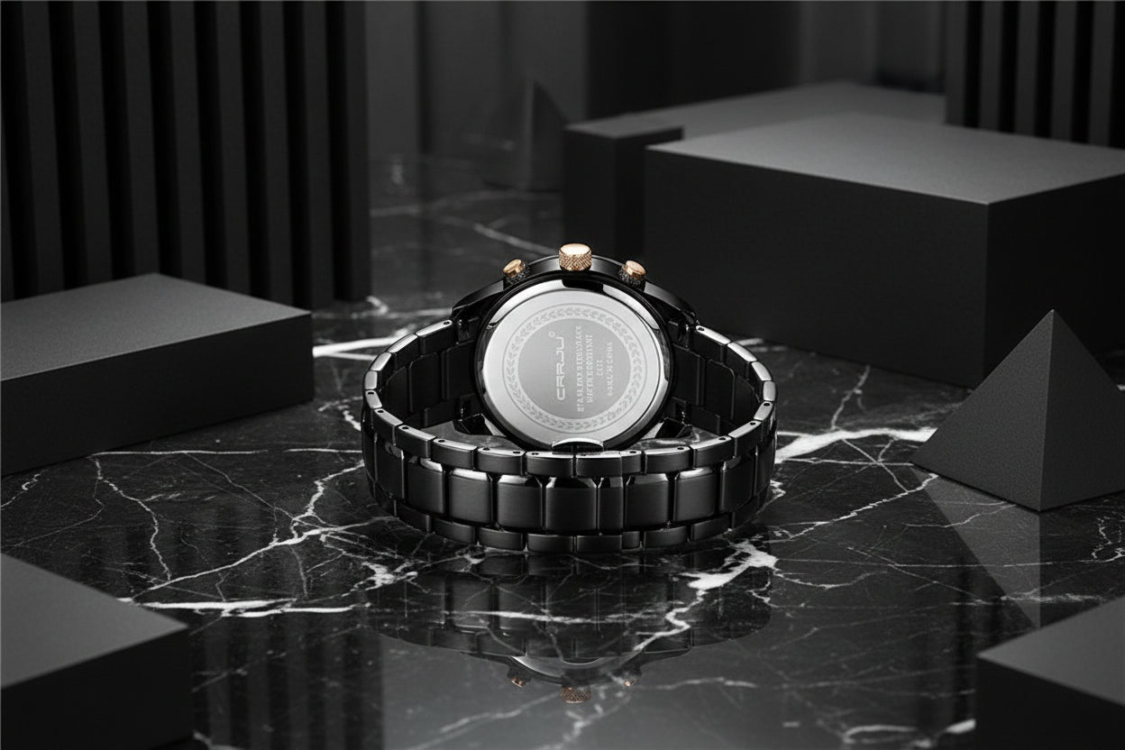 CRRJU Men Watch 30m Waterproof Mens Watches Top Brand Luxury Steel Watch Chronograph Male Clock Saat relojes hombre eprolo