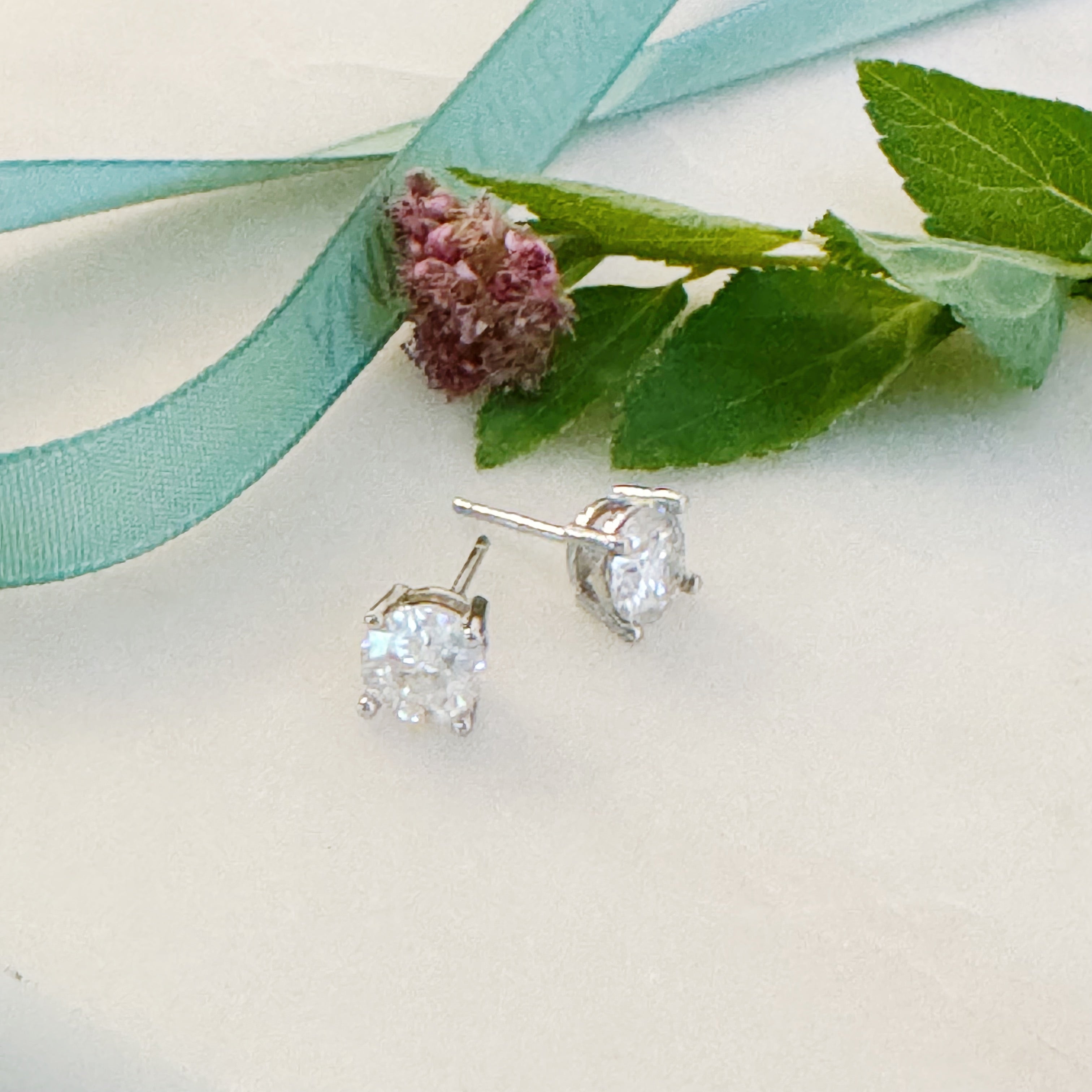 Excellent Cut Moissanite Stud Earrings