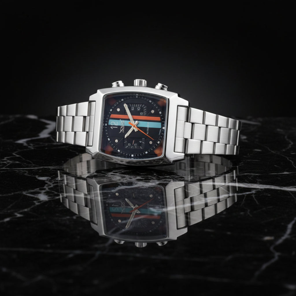 Square Automatic Mechanical Watch | Luxury Men's Skeleton Timepiece