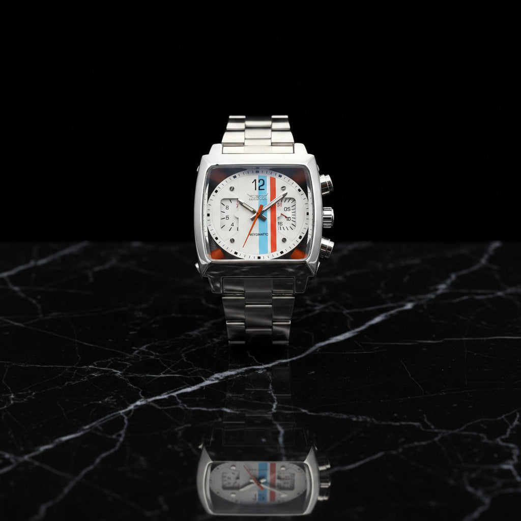 Square Automatic Mechanical Watch | Luxury Men's Skeleton Timepiece