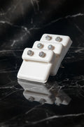 Silver & Moissanite flowers 4 sizes, 4 colors