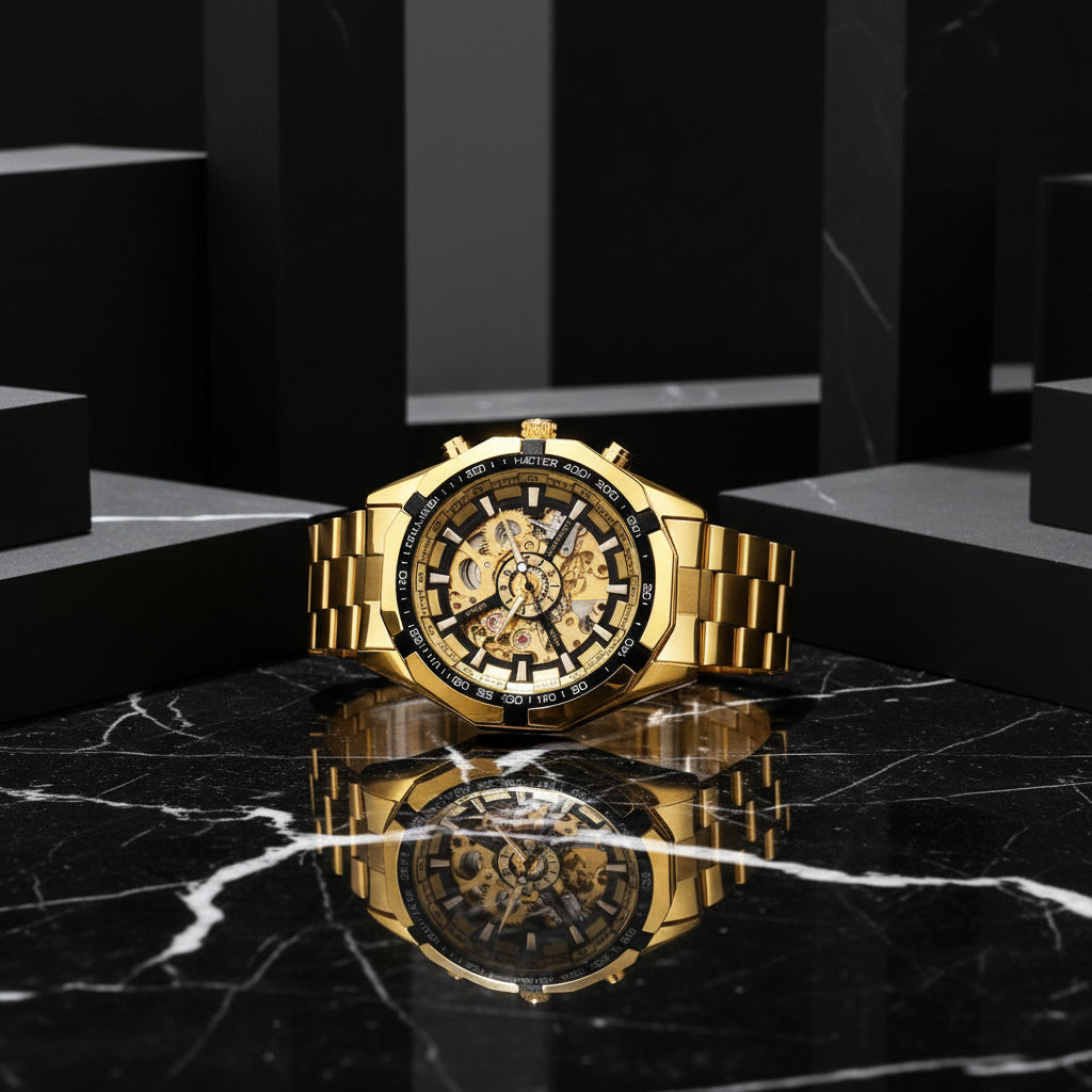 Winner Watch Men Skeleton Automatic Mechanical Watch Gold Skeleton Vintage Man Watch Mens FORSINING Watch Top Brand Luxury eprolo