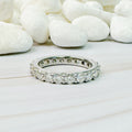In A Row Moissanite Band Ring