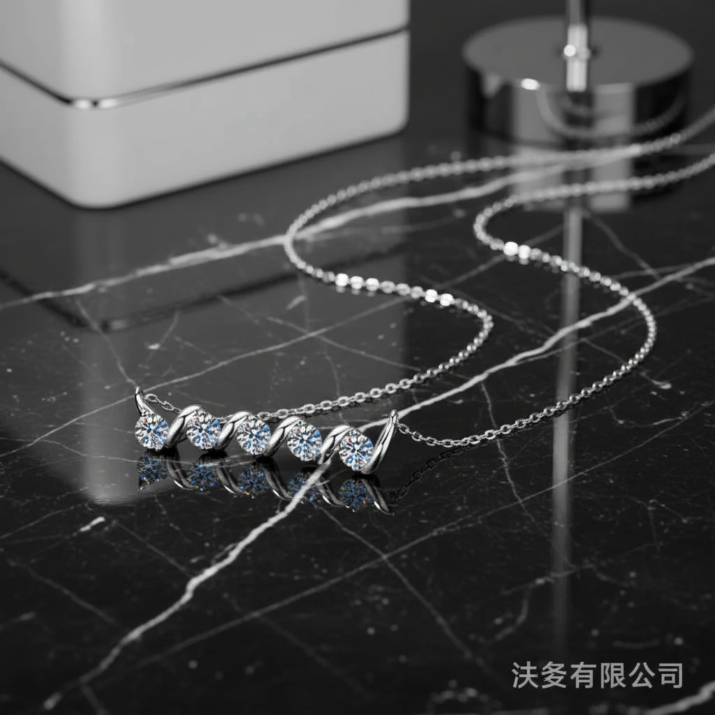 925 sterling silver moissanite pendant necklace Luxury Pendant