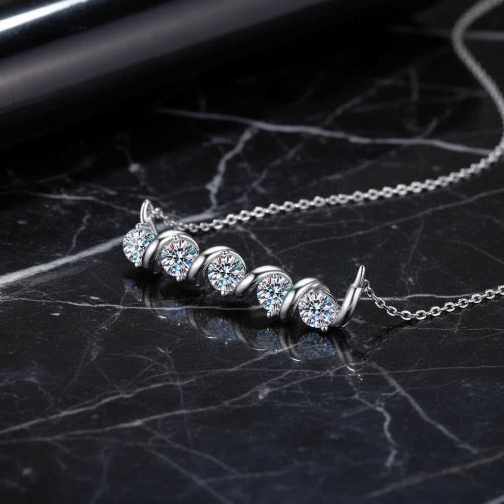 925 sterling silver moissanite pendant necklace Luxury Pendant