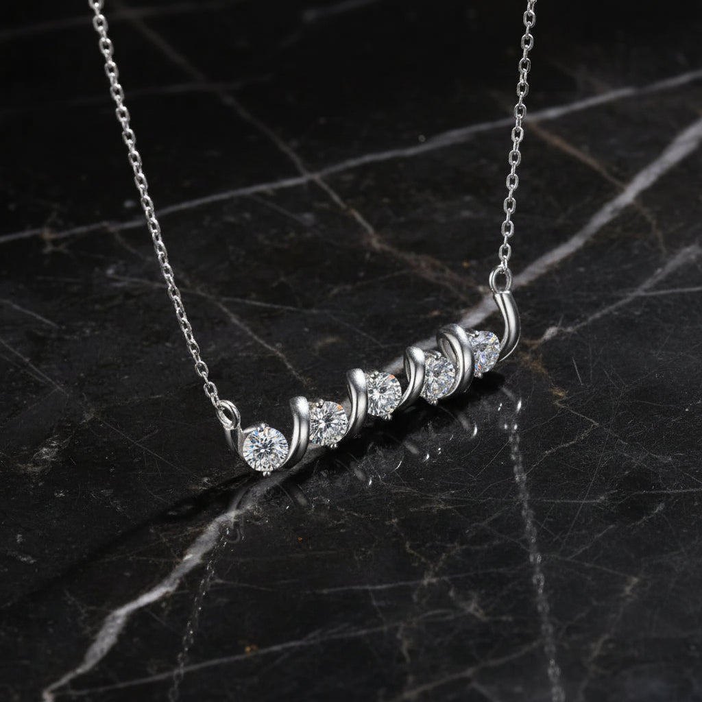 925 sterling silver moissanite pendant necklace Luxury Pendant