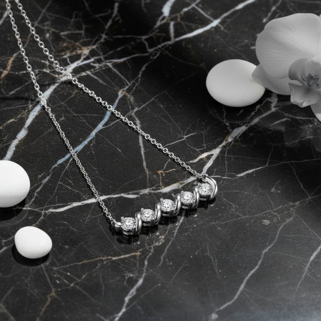 925 sterling silver moissanite pendant necklace Luxury Pendant