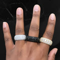 Silver & Moissanite unisex rings