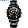 CRRJU Men Watch 30m Waterproof Mens Watches Top Brand Luxury Steel Watch Chronograph Male Clock Saat relojes hombre eprolo