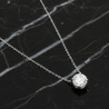 Brilliant Sparkle Moissanite Floating Necklace Ellison+Young