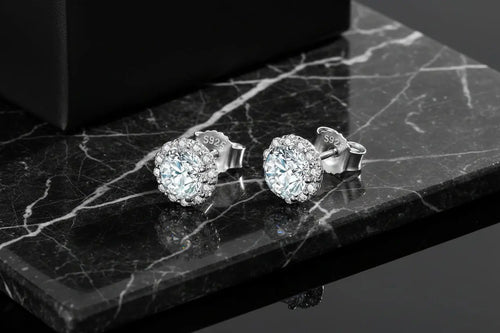 2 Carat Moissanite Diamond Stud Earrings – 925 Sterling Silver LAURRÈ Jewellery