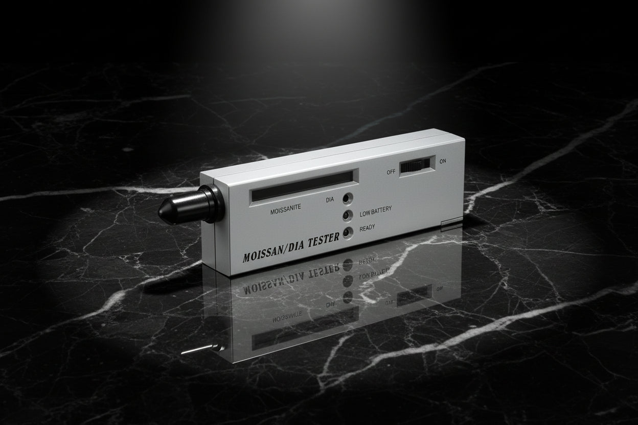 NNEIDS Silver Portable Moissanite / Diamond Tester - 9V Battery