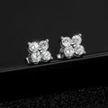 VVS1 D Round Moissanite Stud Earrings for Women SORI STYLE