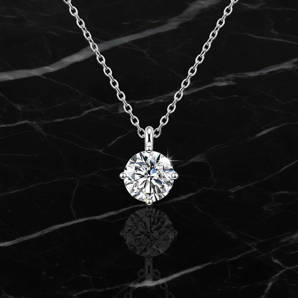 VVS1 D Moissanite Diamond Pendant Necklace for Women SORI STYLE