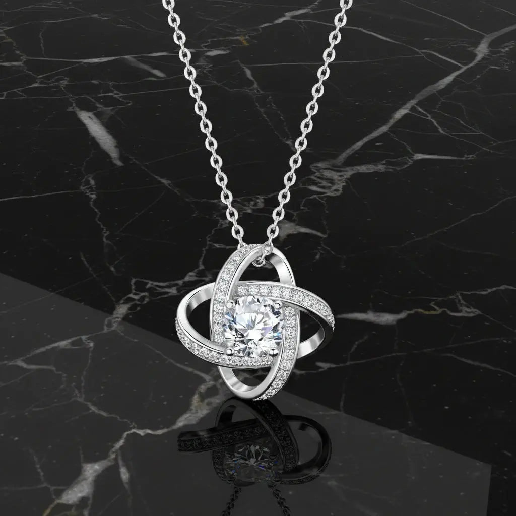 Sterling Silver Pendant Necklace for Women Moissanite Jewelry Hadi Craft - Dsers