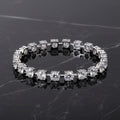Time Appointment - Fashionable Bracelet and Bangle-shaped Jewelry set with Moissanite S925 sterling Silver and Platinum-plated Diamond