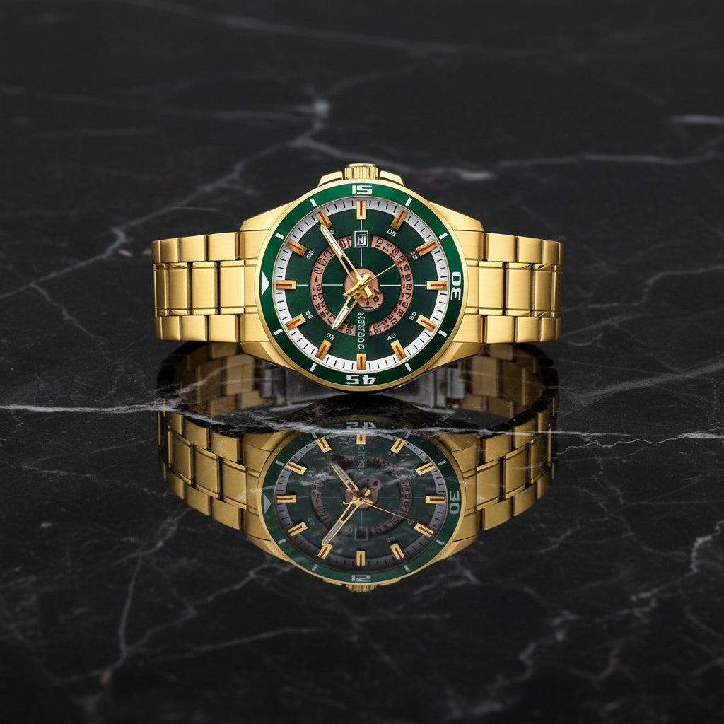 Men's Waterproof Sports Watch – Fluorescent Hands & Modern Design