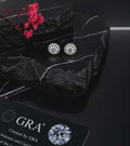 2 Carat Moissanite Diamond Stud Earrings – 925 Sterling Silver