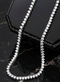 Classic 3-Prong Moissanite Tennis Necklace - Gold Plated Sterling Silver Ellison+Young