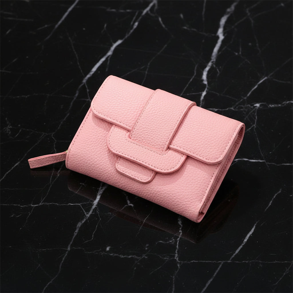 Fashionable Ladies Wallet with Lychee Pattern Design