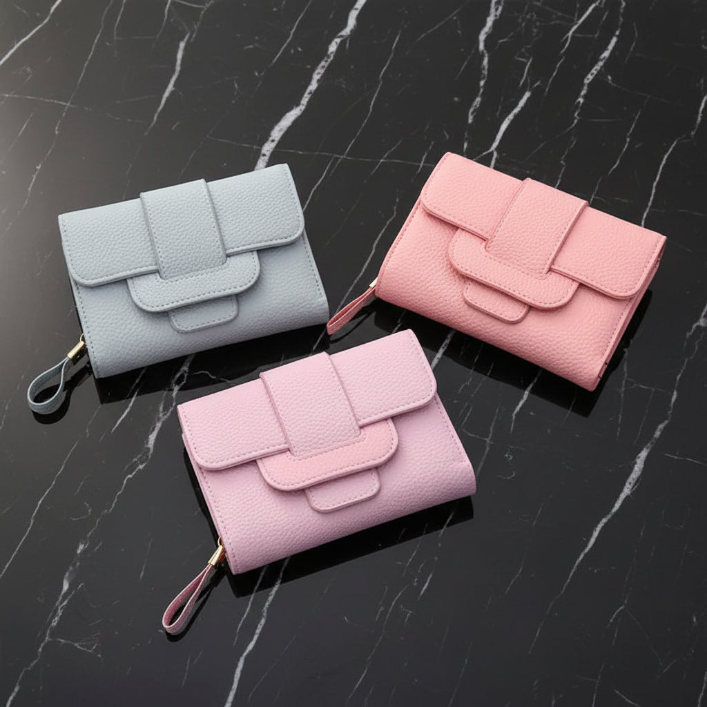 Fashionable Ladies Wallet with Lychee Pattern Design