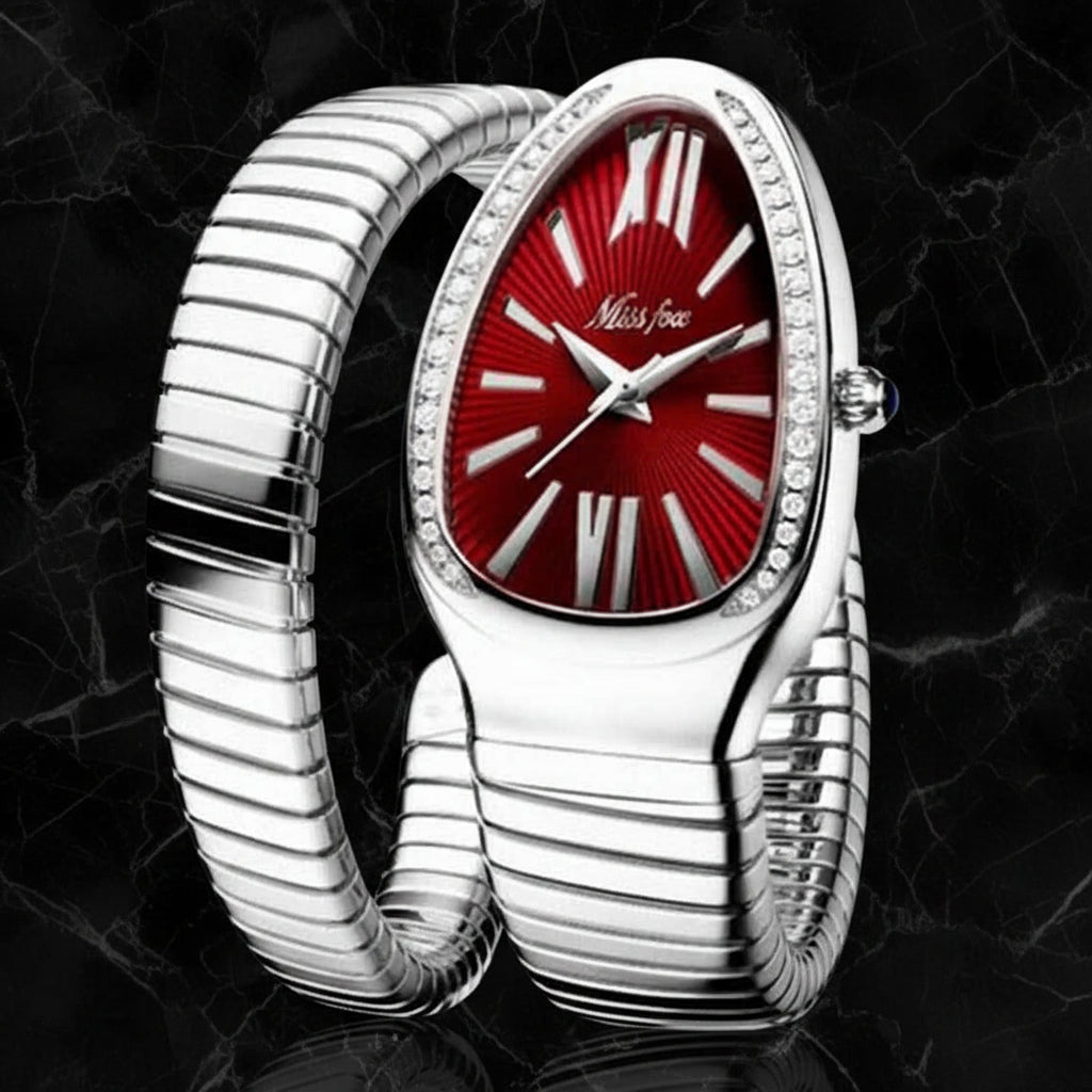 Women's Snake Bracelet Watch – Luxury Quartz Timepiece