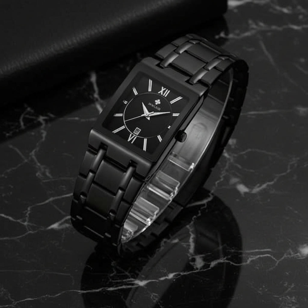 WWOOR Luxus Men Fashion Square Date Watch