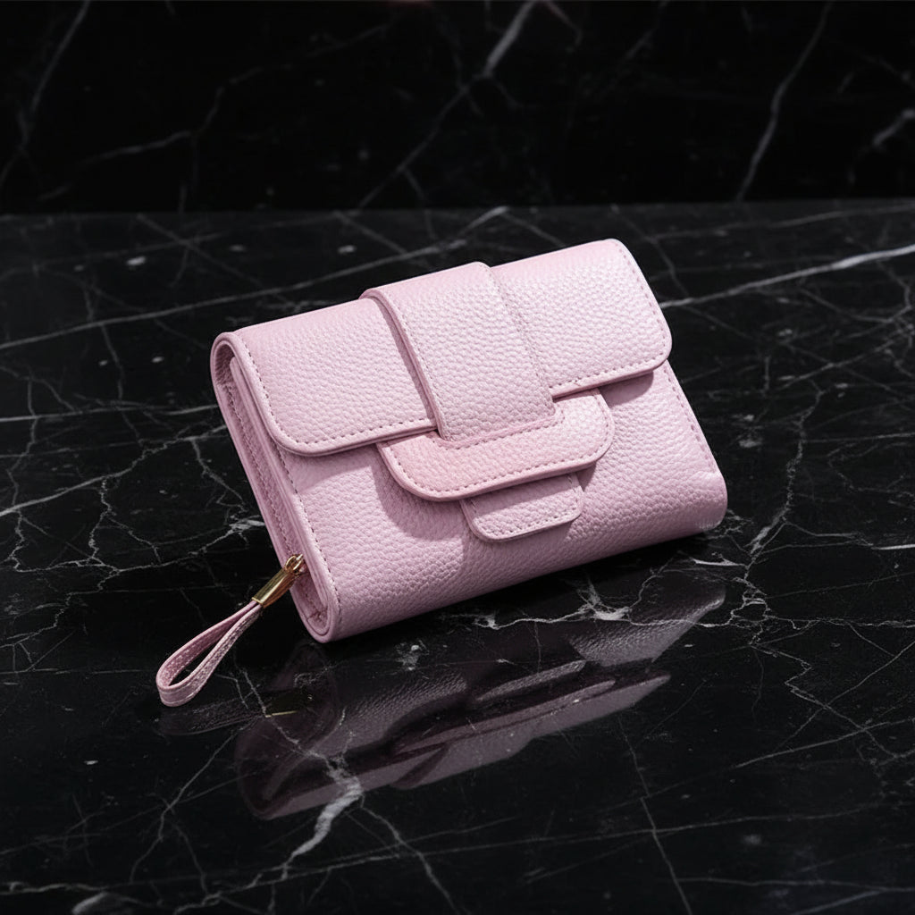 Fashionable Ladies Wallet with Lychee Pattern Design